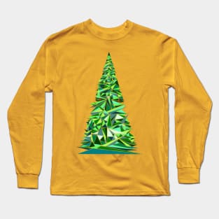 Triangle Pine Tree Long Sleeve T-Shirt